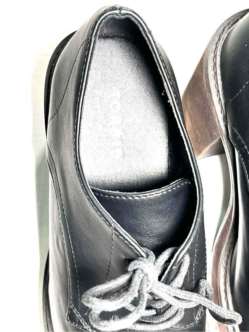 torrid Black Lace-Up Platform Heel Oxfords